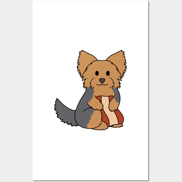 Yorkshire Terrier Bacon Wall Art by BiscuitSnack